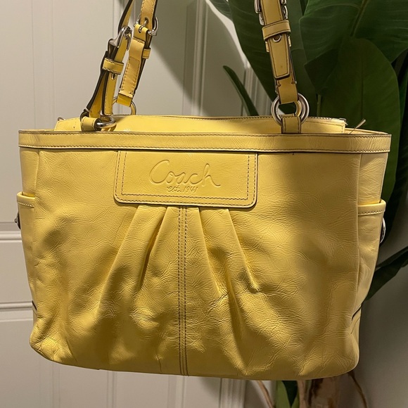 Coach Handbags - Coach Sunny Yellow Shoulder Bag